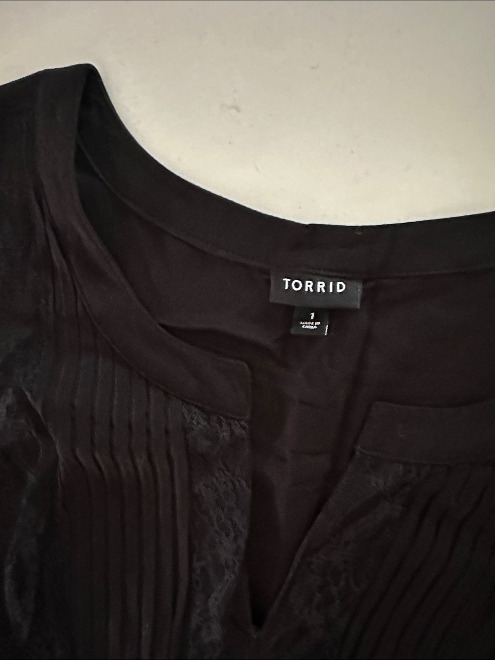 Torrid Black Short Sleeve Lace-Trim Dress - Picture 3 of 9